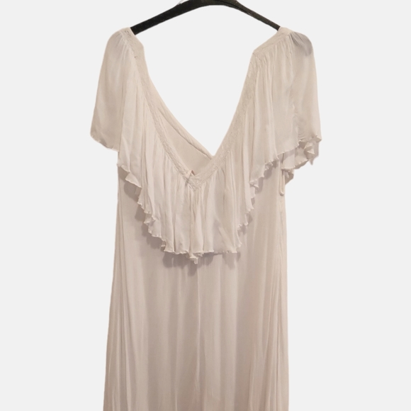 Free People Endless Summer Ruffle Dreamy Mind Float Maxi Dress L - Picture 2 of 10
